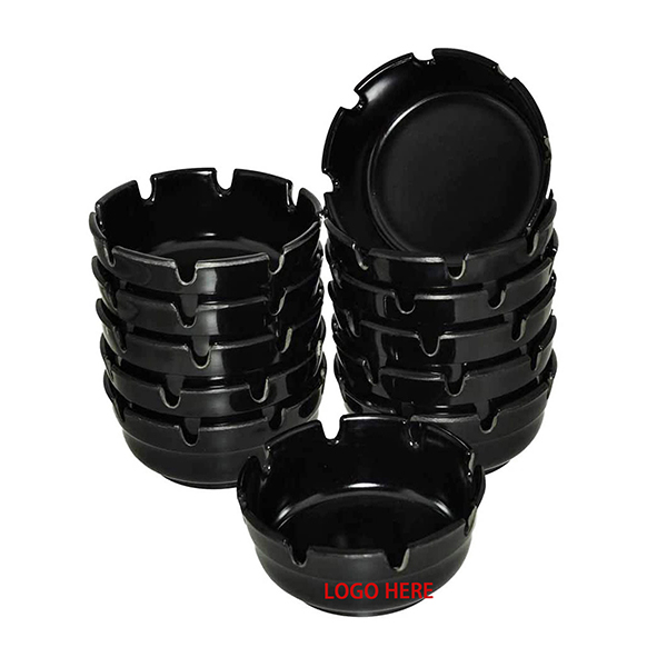 Round Black Economy Phenolic Ashtray Round Black Economy Phenolic Ashtray