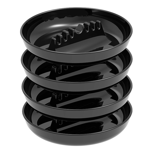 Round Black Economy Phenolic Ashtray Round Black Economy Phenolic Ashtray