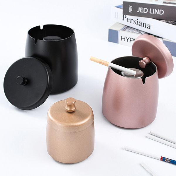 Stainless Steel Smokeless Odorless Windproof Ashtrays Stainless Steel Smokeless Odorless Windproof Ashtrays