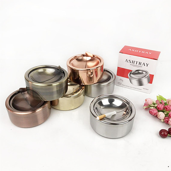 Flip Top Stainless Steel Ash Tray Flip Top Stainless Steel Ash Tray